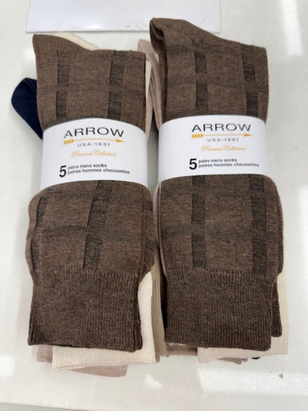 Arrow USA 1851 Premium Collection Men's Socks - 10 pairs total